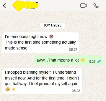 Satisfied customer testimonial