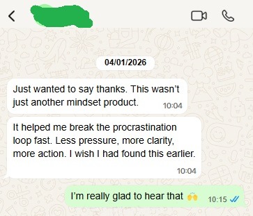 Satisfied customer testimonial